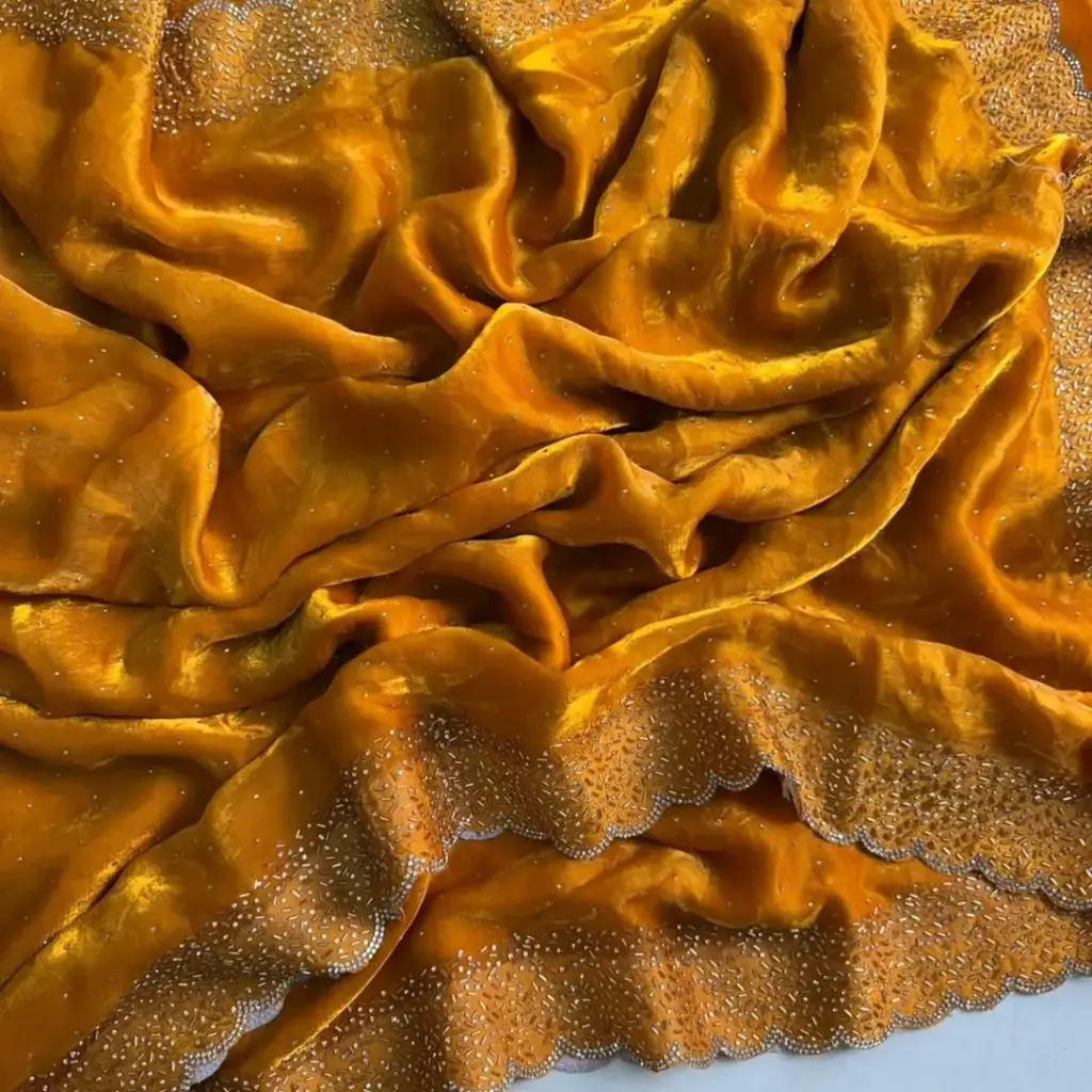 Trending Space Silk Saree With Grand Stone Work ♥️      