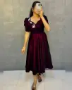 party wear velvet midi gown❤️
