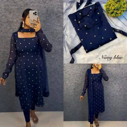 Rangoli Silk Kurti With soft Net Duppata ❣️  