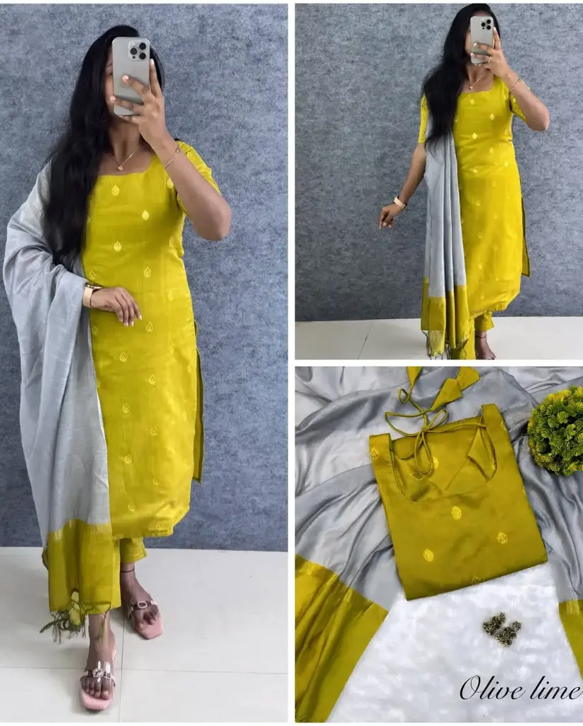 Traditional Silk Cotton Kurti😍