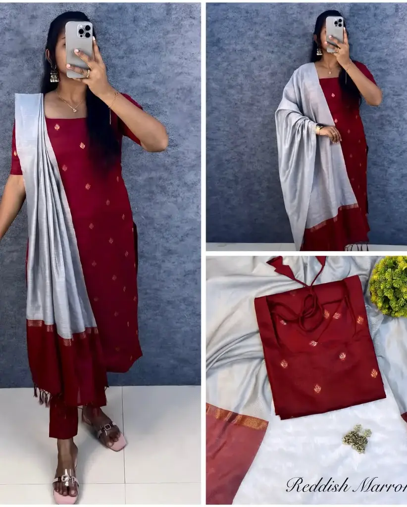 Traditional Silk Cotton Kurti😍 