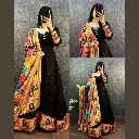 BLACK GOWN WITH DUPATTA
