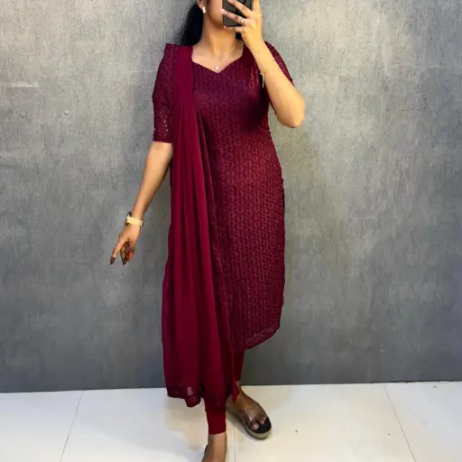 HAKOBA KURTI WITH DUPATTA  