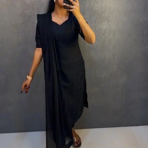 HAKOBA KURTI WITH DUPATTA   