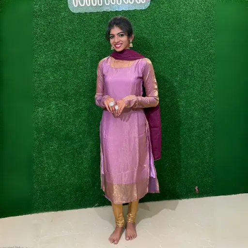 SPACE SILK KURTI SET